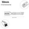 3pcs 1/4 Inch Socket Ratchet Wrench Extension Bar 50/75/100mm Long Bar Steering Sleeve Connecting Rod Socket Extender hand tool