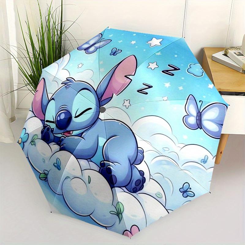 

Sleepy Stitch Butterfly Dreams Automatic folding umbrella, 8 ribs portable foldable design, best choice for business and going out, birthday