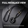 Black Obsidian Pixiu Lucky Amulet Natural Stone Pendant Necklace Women Men Peace Buckle Crystal Jewelry