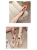Women's Summer Casual Flat Sandals - Hollow Buckle Soft Bottom Beach Sandals