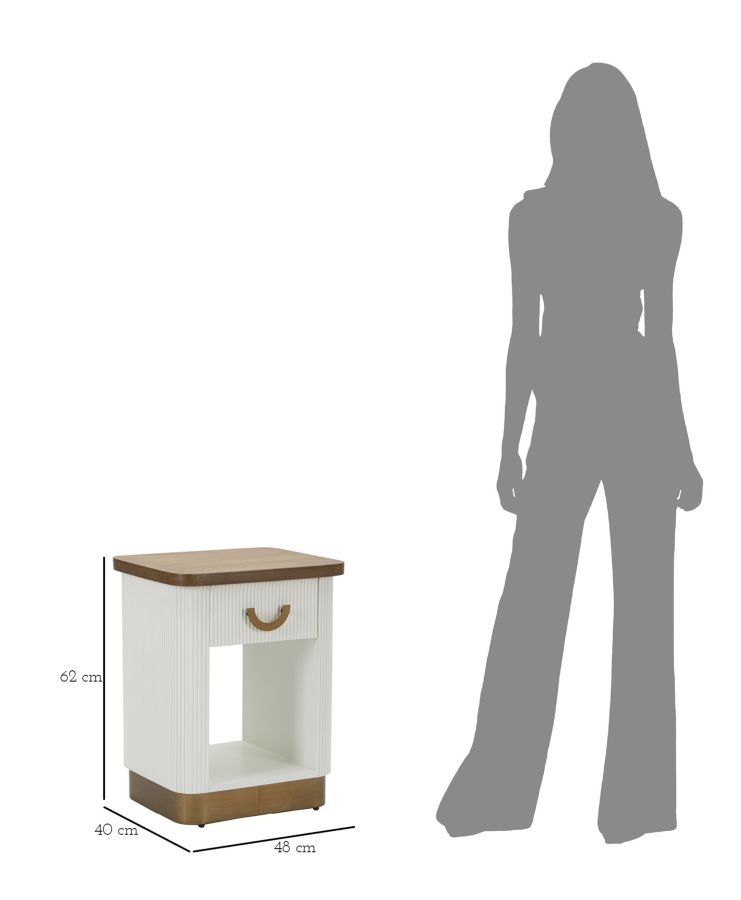 Nachttisch Tolosa Cm 48X40X62