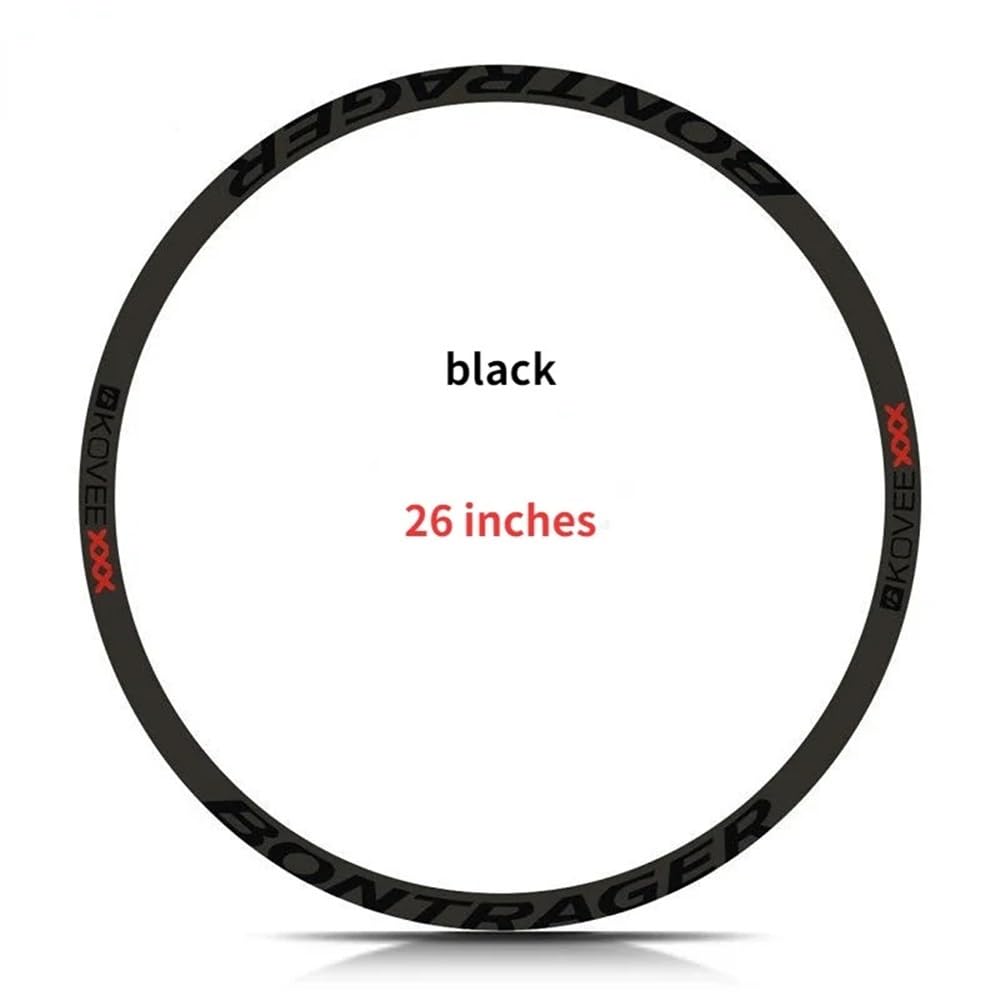 26" 27.5" 29" Samolepka na ráfek kola MTB Silniční kolo Nálepka na kolo Vodotěsná Samolepka na kolo Cyklistické doplňky Dekorace (Jasně stříbrná 27.5)