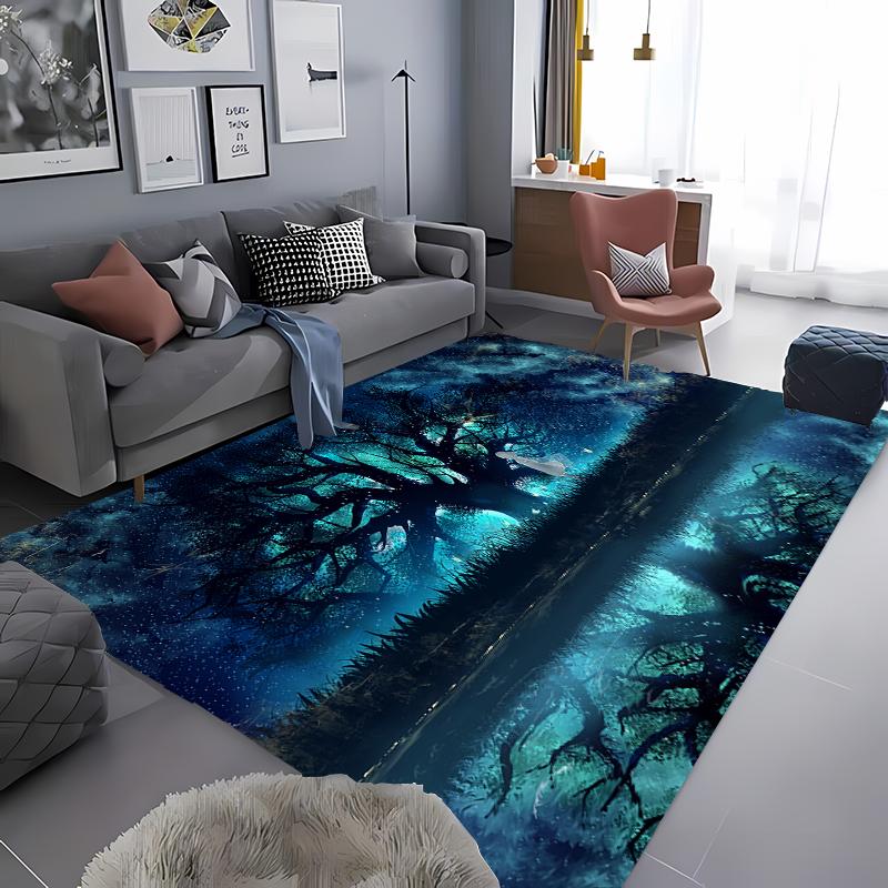 3D Artwork Trees Printing Large Area Carpets for Home Living Room  Kids Bedroom Sofa Doormat Kitchen Floor Rugs Anti-slip  Decor