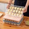 Household Food Egg Crisper Box Quick Freezing Dumpling Wonton Organizer Fresh-Keeping Refrigerator Storage Bin