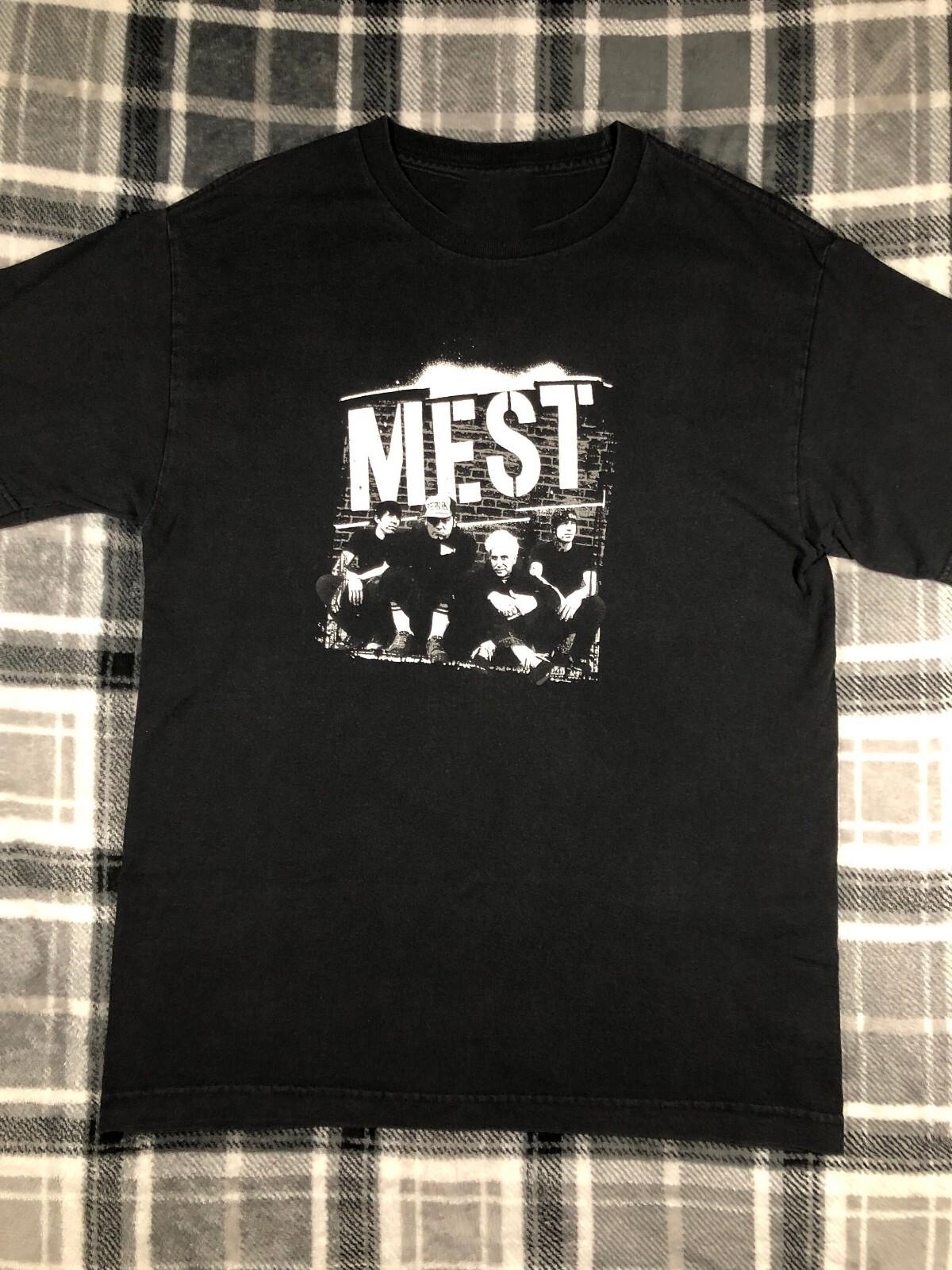 Vtg Mest Tour Concert Cotton Black Full Size Men Women Shirt MM694 S разноцветный