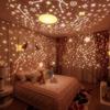 Rabbit Starry Sky Projector Light, Bluetooth Music Night Light, Ideal Birthday Gift
