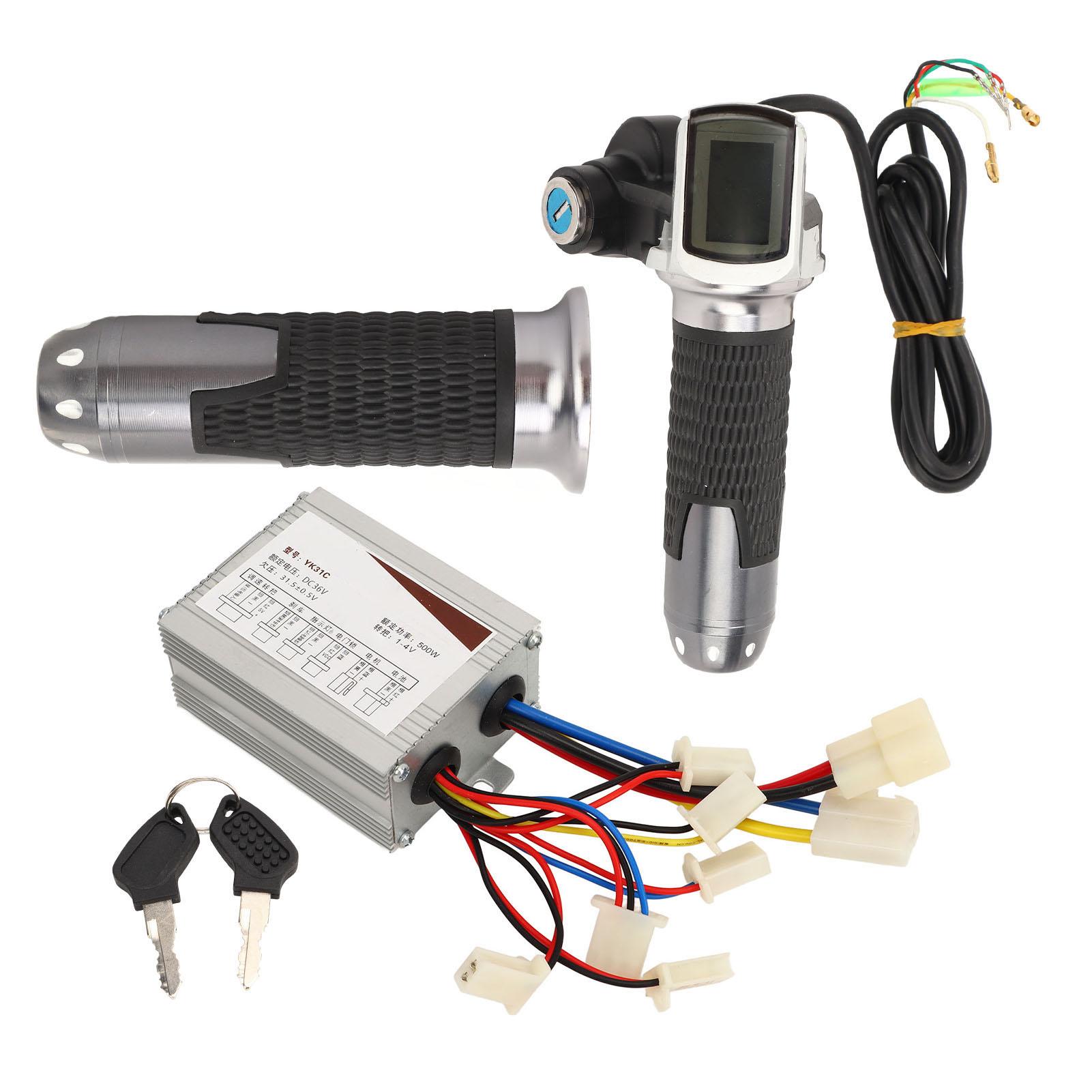 

36V 500W Electric Bike Controller Kit Electric Bike Conversion Kit with Electric Bicycle Motor Controller Throttle Grip