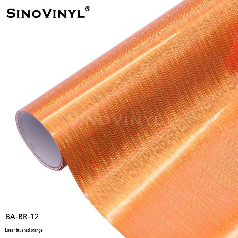 Dazzling Electroplated Laser Engraving Color Car Decal Sticker 0.305*1.52 meters