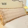 Luxury Decorative Sofa Cushion Covers Fluffy Body Pillow Cover, Faux Rabbit Fur Bed Cover with Zipper, Ruffle Hidden Zipper Trim, Plush Bubble