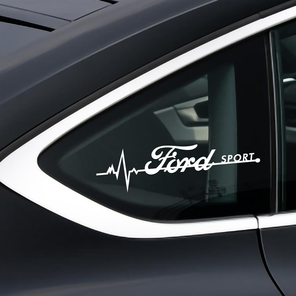 Car PVC Side Window Stickers Sport Logo DIY Decoration Film For Ford Fiesta Focus 2 Mondeo Mustang Ranger Kuga Transit STRACING