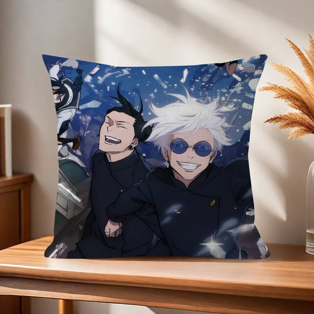 

Anime gojo X geto Pillow Cover Design cushion Cover decor Holiday Decorati 30x30cm