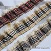 3cm Plissierte Karo-Spitzenmanschette Saum Puppenkleidung, Haaraccessoires, Kartenhalter, Abzeichen DIY-Material