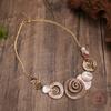 Color Painting Oil Hollow Conch Necklace, Versatile Women's High-end Conch Necklace