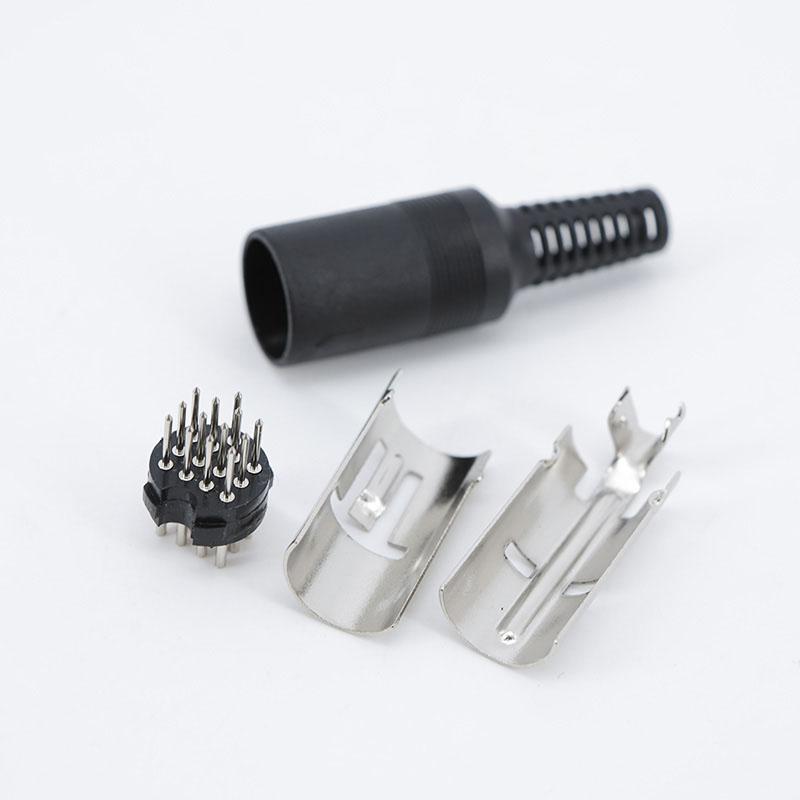 DIN Plug 13 PIN Male Inline Audio Adapter Cable Connector DIN-13P Plug Audio AV Connector For Keyboard Audio Computer Kenwood