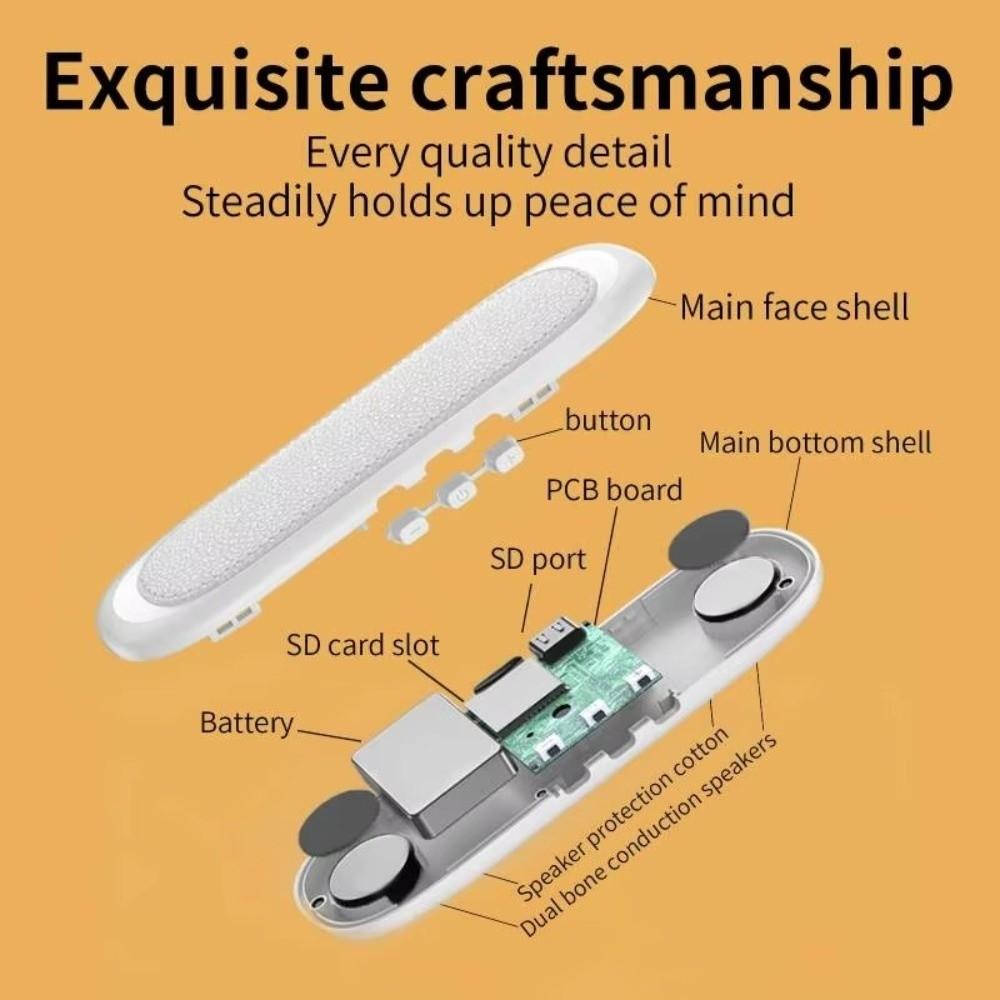 Timed Shutdown Bone Conduction Speaker Bluetooth 5.4 Sleep Pillow Speaker  for Nap Meditation