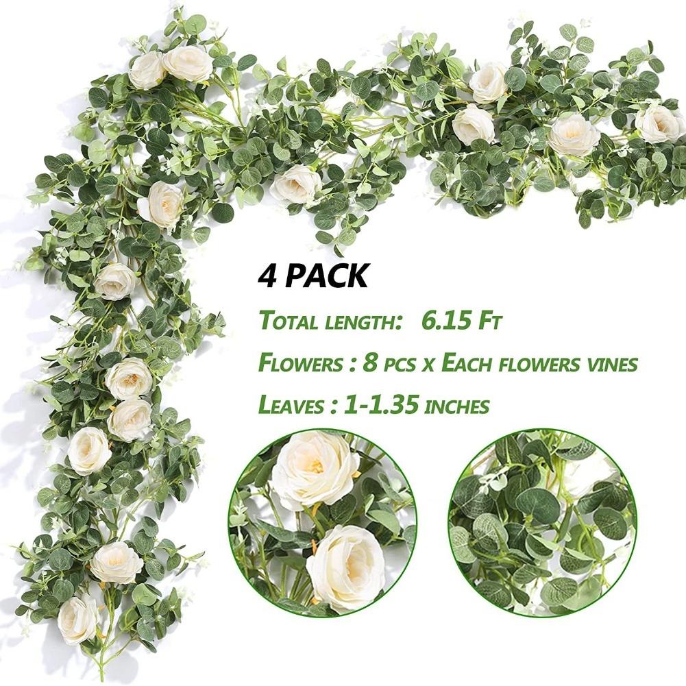 Artificial Flower Arrangements Artificial Eucalyptus Flower Garland Artificial Plant Charming Addition To Decor
