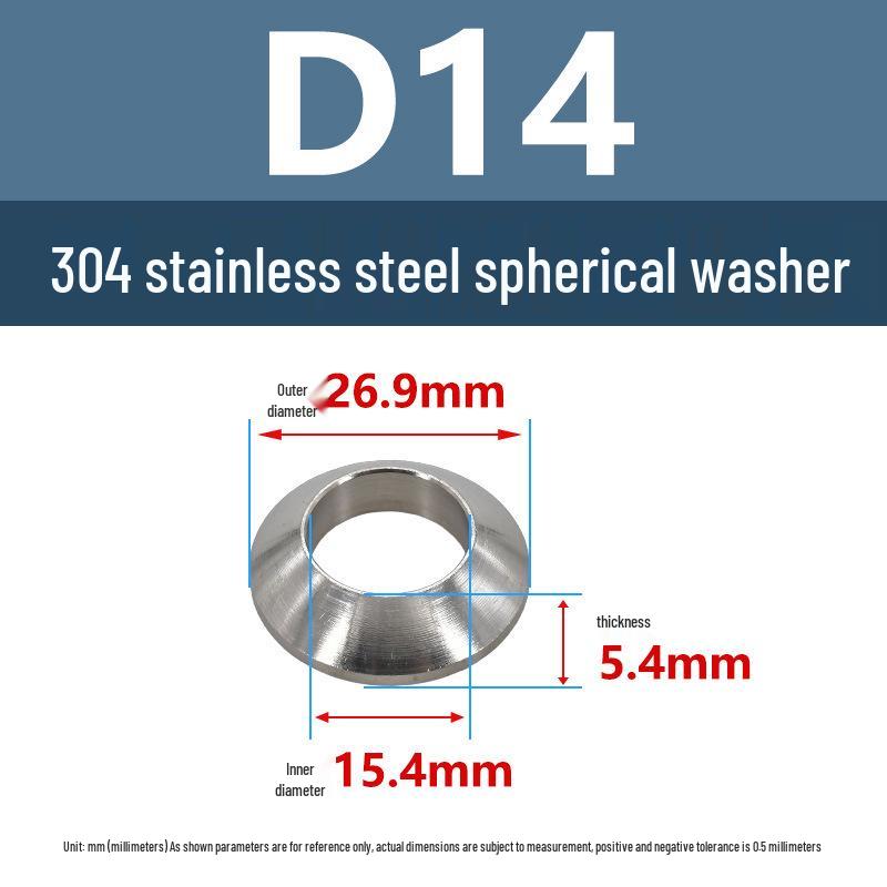 304 Stainless Steel Spherical Tapered Gasket - Concave-Convex Combination