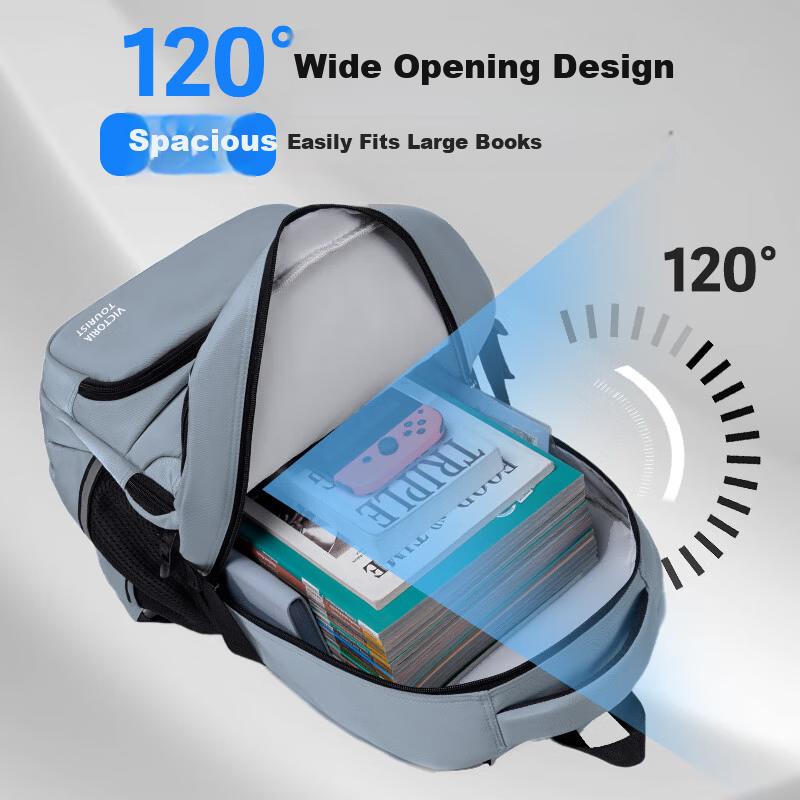 VICTORIATOURIST Backpack for Middle School Boys, Ergonomic Spine Protection, Lightweight, Large Capacity