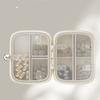 Sealed Double Layer Pill Organizer Mini Weekly Pill Box Vitamin Container  Travel
