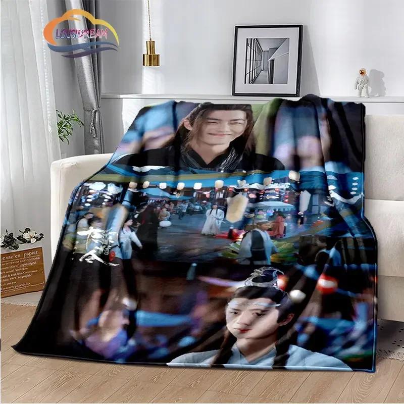 The Untamed Flannel Blankets Popular Tv Weiwuxian Blanket Portable Warm Blanket for Sofa Bed Soft Gifts Girls and Fans