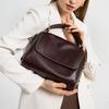 "2025 New Women's Top Layer Cowhide Handbag - High-End Large Capacity Shoulder & Messenger Bag for Commuting"
