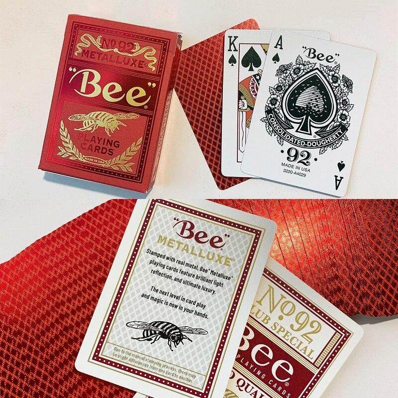 SOLOMAGIA Mazzo Di Carte Da Gioco Bee Silver Stinger - Prodotto Da USPCC