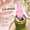 Decorative Key Ring Tool Portable Beverage Can Opener Keychain, 3D Printed Nail Polish Small Bottle for Rings Shape with Outdoor Activities