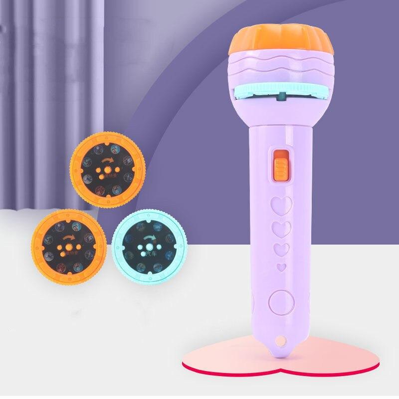 Baby Sleeping Story Book Flashlight Projector Torch Lamp Toy Early Education Toy for Kid Holiday Birthday Xmas Gift Light Up Toy