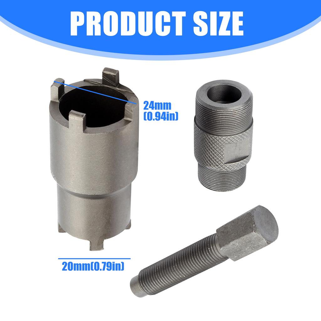Solid Metal Fastener And Part Extractor Accurate Nut Remover Kit For Gy6 CG25 JH70 SG50 50cc-150cc Motorcycle Servicing
