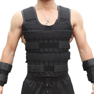 Colete Pesado Ajustável para Treino, Jaqueta Pesada de Fitness para Treinamento de 20KG, para Força Resistência Corrida, Placa de Aço Não Incluída