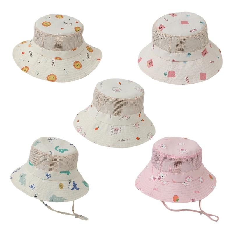 Chapeau Bob Queue de Cheval Élégant Respirant Chapeau de Pêcheur pour Enfants Joli Chapeau de Forme pour Plage Camping