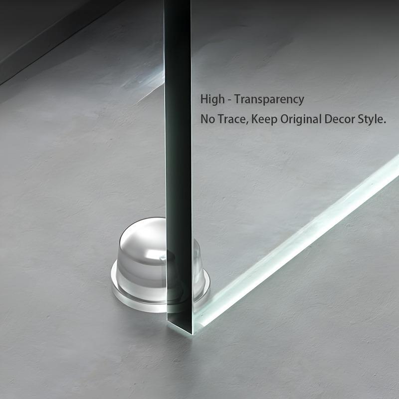 3/5 Stück Bohrfreie Transparente Türstopper - Stark Klebend, Abziehen und Aufkleben, Hochelastisches Silikon für Geräuschloses Antikollisionsverhalten