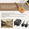 100W Multifunctional Digital Display Electric Gourd Wooden Pyrography Machine with 20pcs Heating Pen Heads