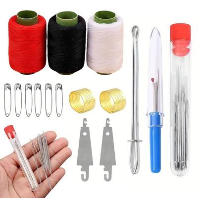 Multi-Purpose Sewing Tool Set with Top Needle Easy Sewing Needle and Thread Kit Needle Thread Hand Repair Tools for Quilt Sewing