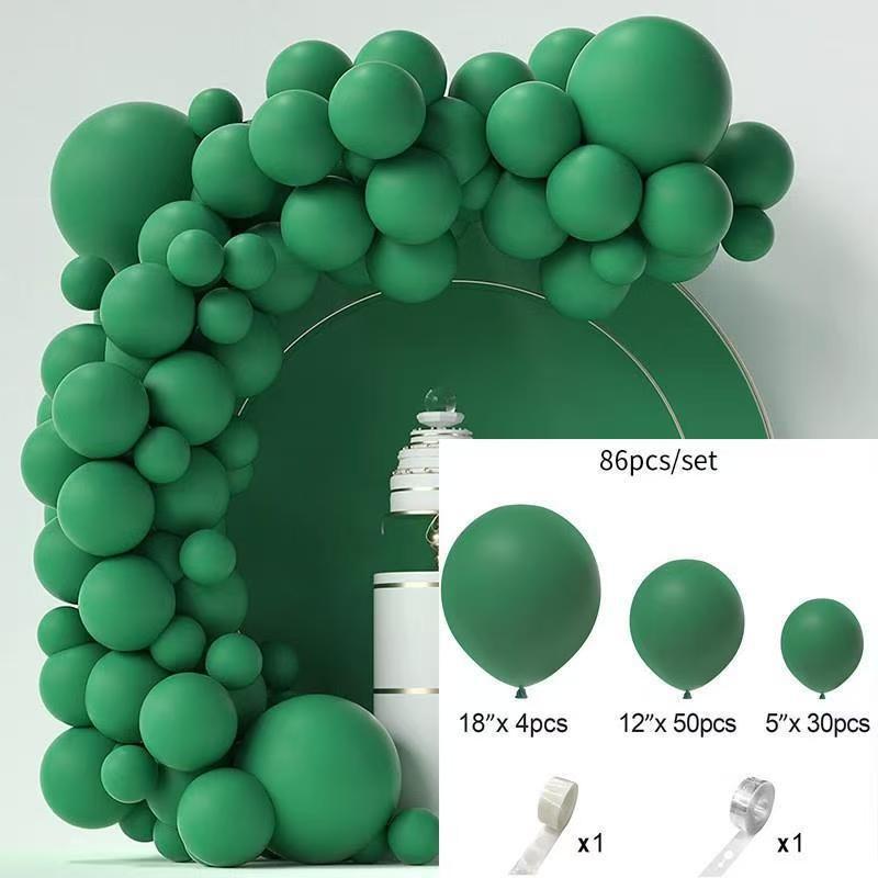 Conjunto de Balões Macarons Matte e Metálicos para Decorações de Festa de Aniversário Multicena