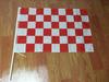 F1 Racing Zwart-Wit Schaakbord Vlag Banner - Rode & Witte Optie Beschikbaar