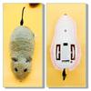 Wind-Up Mouse Cat Toy Realistic Furry Mouse Interactive Pet Toy Funny Moving Mouse for Chasing And Pouncing Play Stimulates Indoor Hunting Instincts
