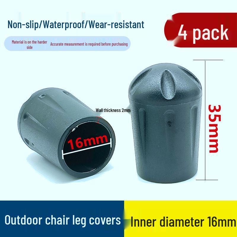 Non-Slip Outdoor Chair and Table Leg Covers – Anti-Sink, Wear-Resistant End Caps for Folding and Moon Chairs