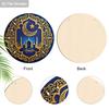 2D Flat Wooden Ramadan Round Decorative Hanging Ornament, 7.87inches Elegant Ramadan Kareem Wall Art, Home, Prayer Room, Livingroom Decorative Sign