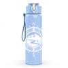 1PC Minimal Circular Pattern 750ml Color Plastic Sports Water Bottle Leakproof Flip Straw Lid Suitable for Sports Office Home Use