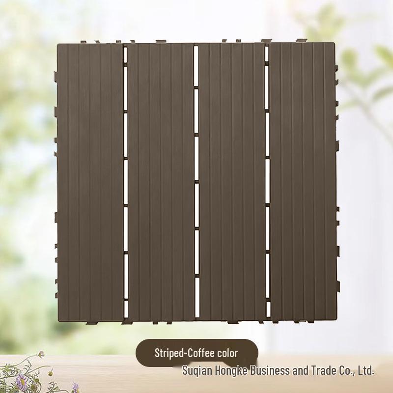 Interlocking WPC Outdoor Flooring - Self-Laying, Anti-Corrosion for Balcony & Courtyard Renovation