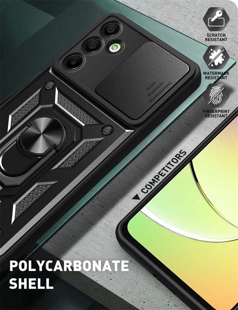 Camera Protection Fundas For Samsung Galaxy A16 A26 A36 A56 5G A06 4G Case Shockproof Armor Car Holder Magnetic Ring Phone Cover
