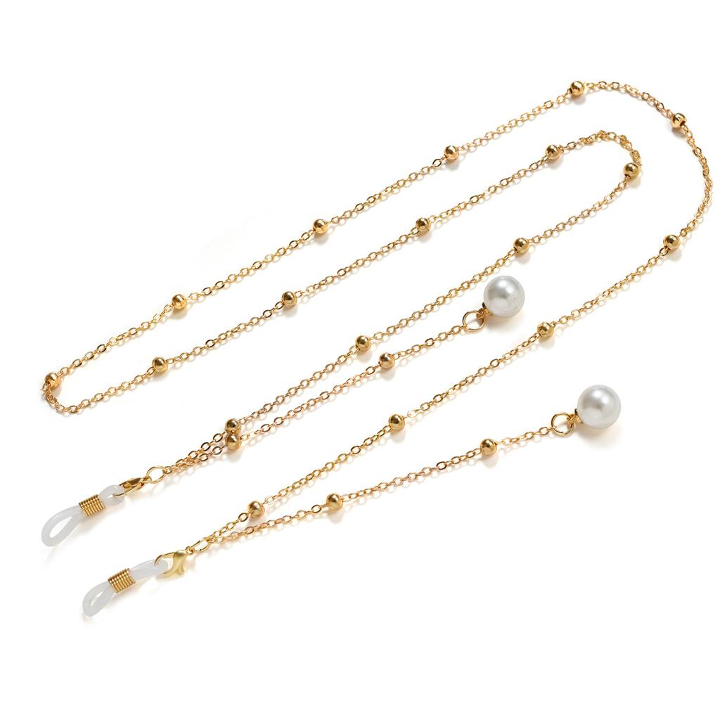 Sunglasses Masking Chains For Women Acrylic Pearl Crystal Eyeglasses Chains Lanyard Glass New Fashion Jewelry Wholesale