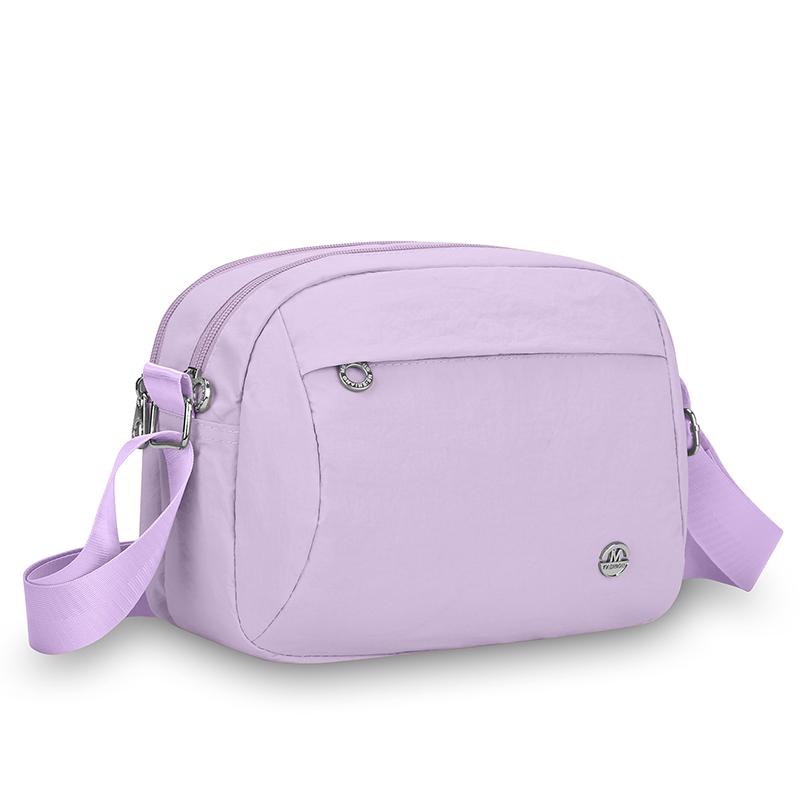 Codzienna nylonowa torba crossbody z wieloma przegrodami Lekka torba na ramię o dużej pojemności dla kobiet w średnim wieku Miejski minimalistyczny styl