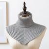 Outdoor Neck Guard Neckerchief Unisex Lining Soft High Collar Windproof Scarf for Office or Parties