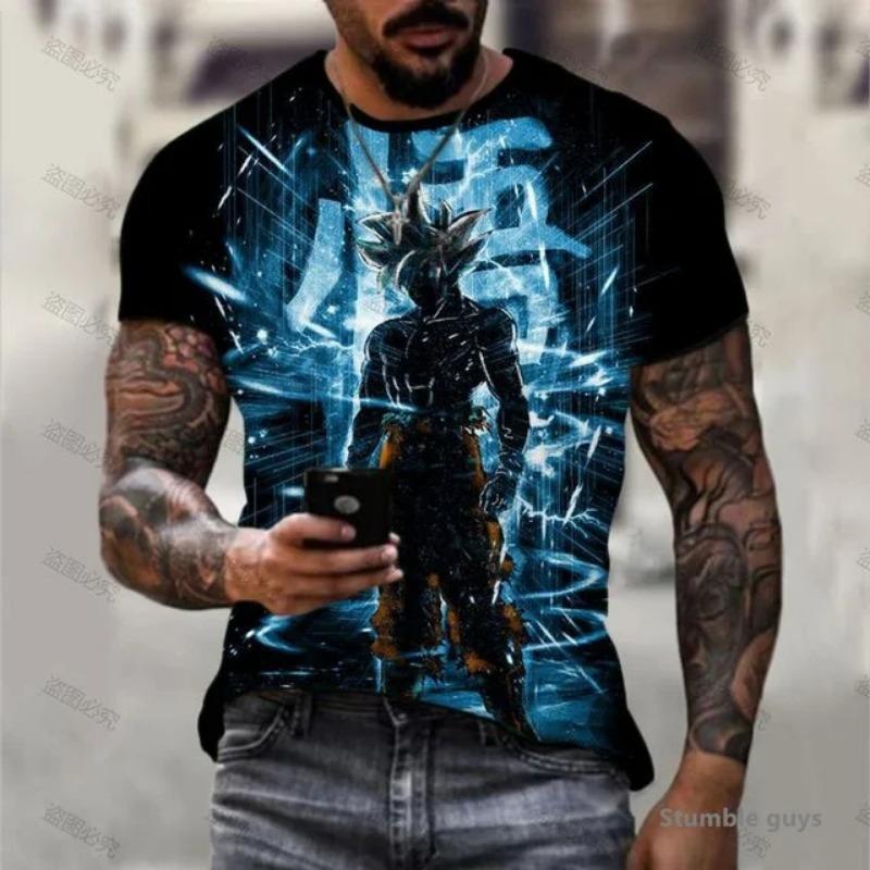 Summer Men s Vegeta Gym Goku Tops Dragon Ball T-shirt XXS