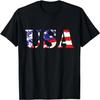 USA American Flag Patriotic Stars Stripes 4th of July T-Shirt