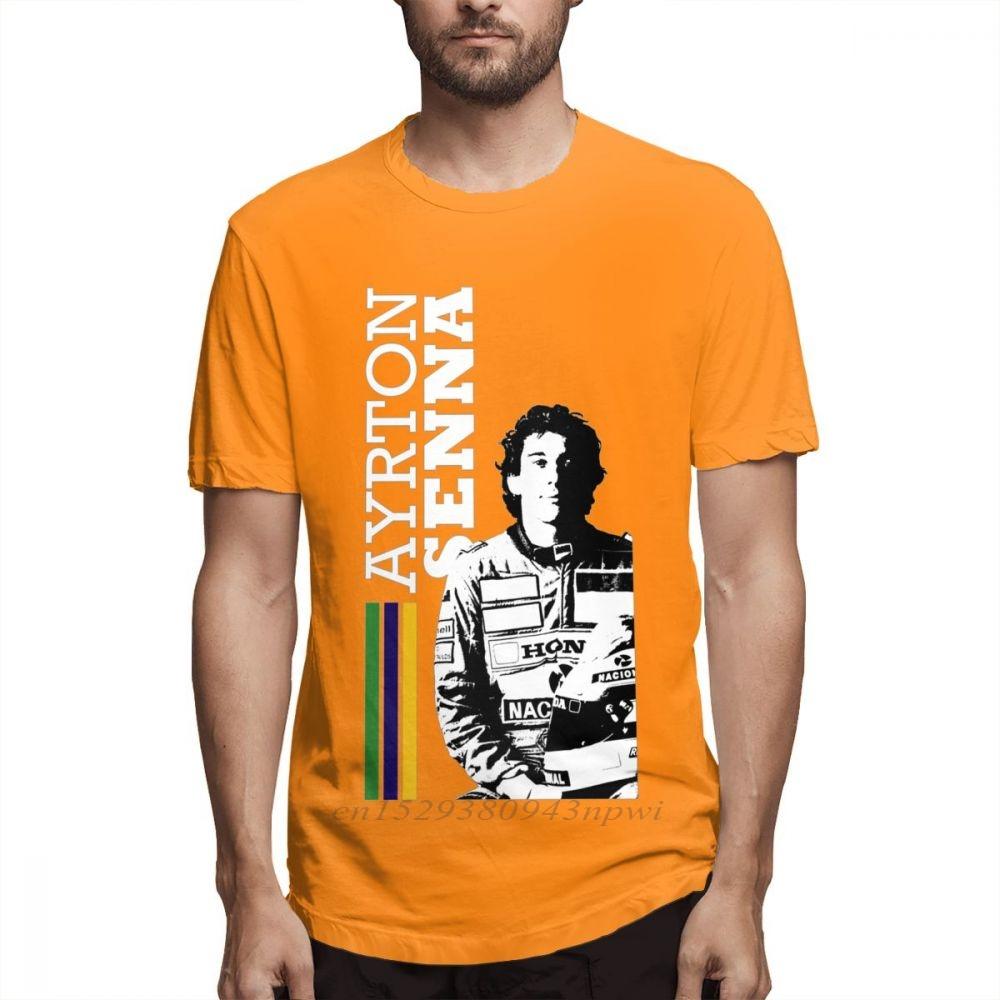 Car Fans Ayrton Senna T Shirt For Unisex 2020 New Arrival Unisex Quality Short Sleeve Cotton Xs3xl Tshirt Slim Fit Streetwear