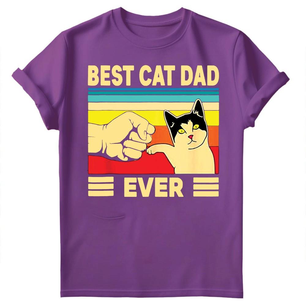 Best Cat Dad Ever Fathers Day Gift For Daddy Unisexs Present Birthday TShirts FD