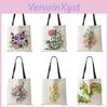 Shoulder Snake Bag Flower Women Printed Reusable Shopper Tote Bag Simple Harajuku Canvas Folding Storage Handbag